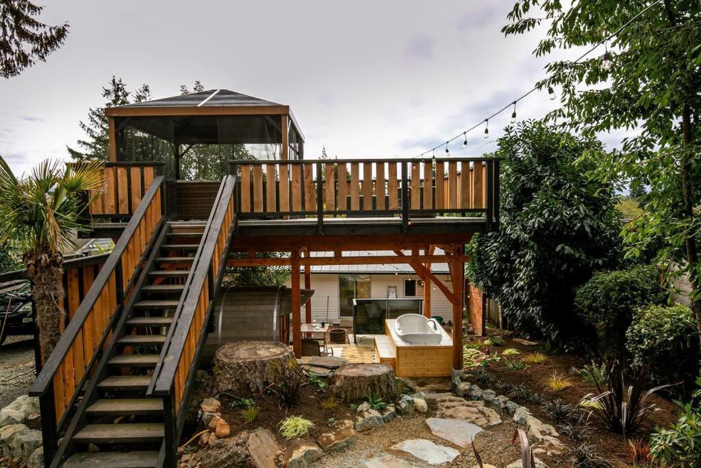 1-Bedroom Knotty Pine Cabin W Sauna & Jacuzzi سووك المظهر الخارجي الصورة
